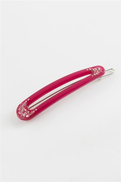 Oval Taşlı Klipsli Toka