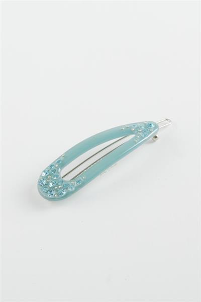 Oval Taşlı Klipsli Toka