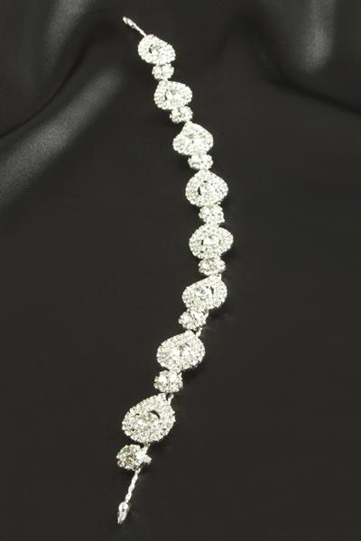 Oval Taşlı Saç Aksesuarı