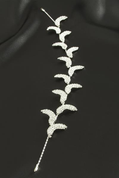 Oval Taşlı Saç Aksesuarı