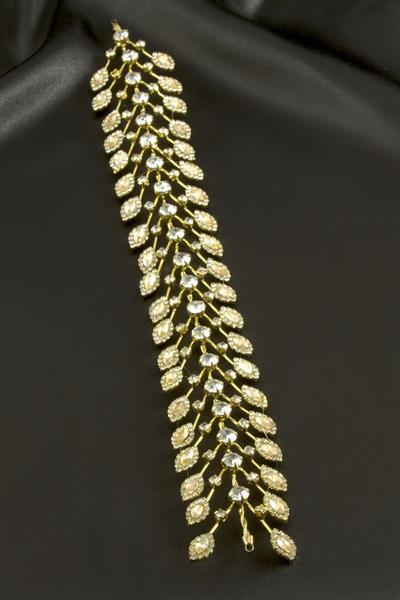 Oval Taşlı Saç Aksesuarı