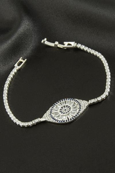 Oval Zirkon Taşlı Çocuk Bileklik 16 cm