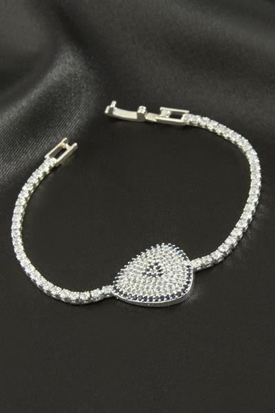 Oval Zirkon Taşlı Çocuk Bileklik 16 cm