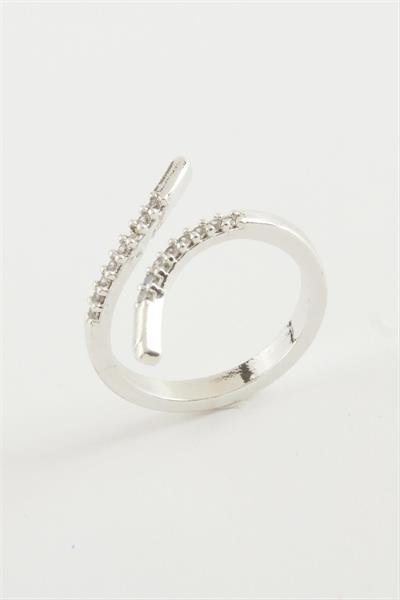 Oval Zirkon Taşlı Yüzük