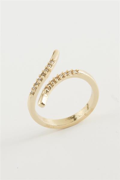 Oval Zirkon Taşlı Yüzük