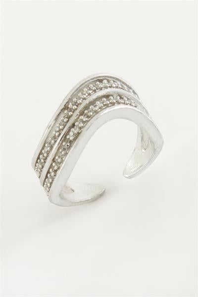 Oval Zirkon Taşlı Yüzük