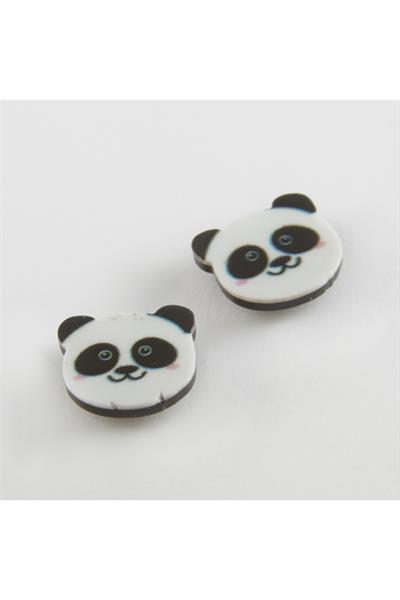 Panda Mıknatıslı Plastik Çocuk Küpesi