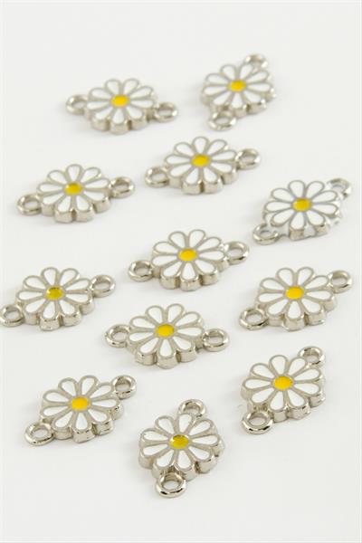 Papatya Çift Kulplu Mineli Bileklik ve Kolye Ucu Aparatı 1 Adet