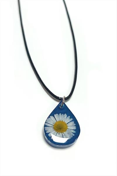 Papatya Damla Epoksi Kolye