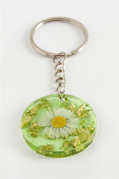 Papatya Epoksi Anahtarlık