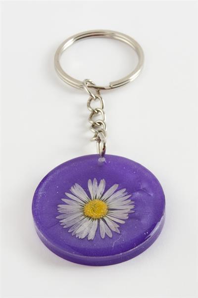 Papatya Epoksi Anahtarlık