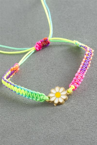 Papatya Makrome İp Bileklik