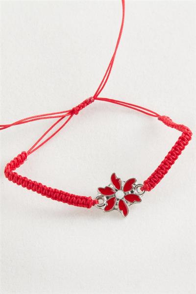 Papatya Makrome Örgülü Bileklik