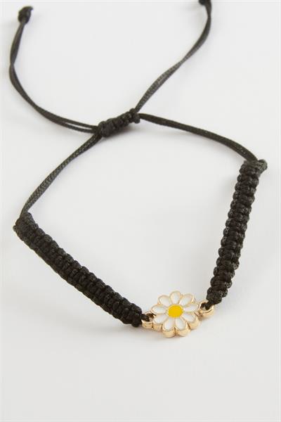 Papatya Makrome Örgülü Bileklik