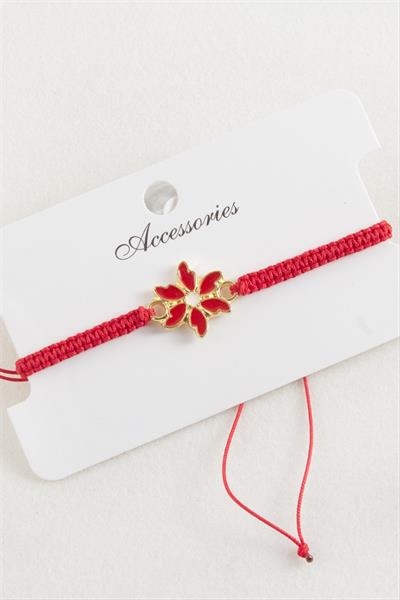 Papatya Makrome Örgülü Bileklik