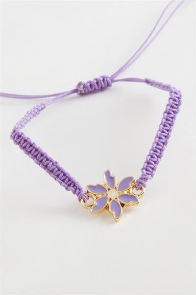 Papatya Makrome Örgülü Bileklik