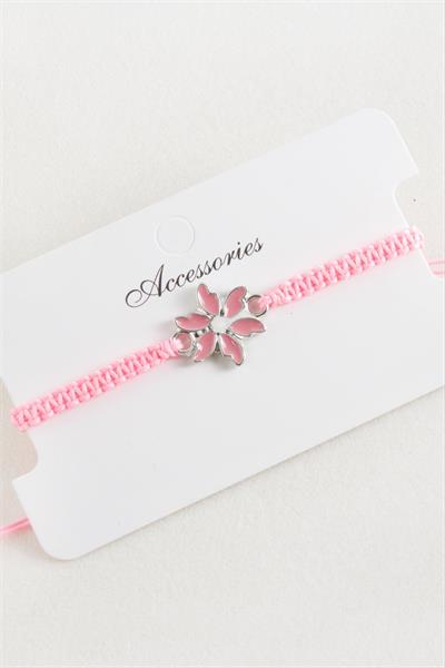 Papatya Makrome Örgülü Bileklik