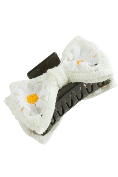 Papatya Örgülü Mandal Toka 13 cm