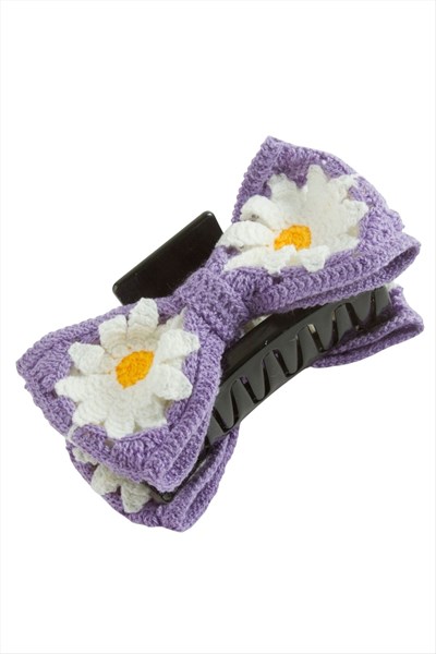 Papatya Örgülü Mandal Toka 13 cm