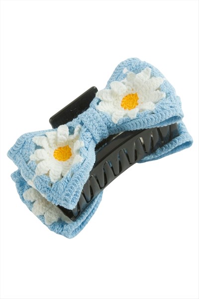 Papatya Örgülü Mandal Toka 13 cm