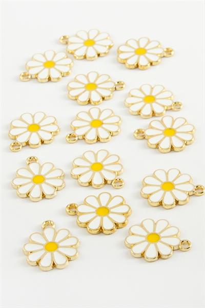 Papatya Tek Kulplu Mineli Bileklik ve Kolye Ucu Aparatı 1 Adet