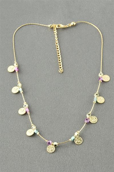 Paralı Boncuk Nazar Kolye