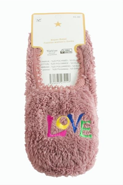 Peluş Polarlı Patik