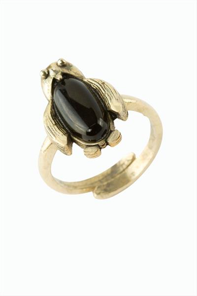 Penguen Doğaltaşlı Otantik Yüzük