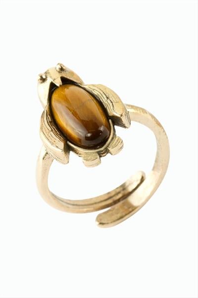 Penguen Doğaltaşlı Otantik Yüzük