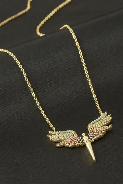 Peri  Zirkon Taşlı Kolye