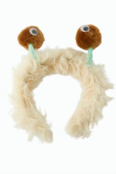 Ponpon Gözlü Tüylü Taç