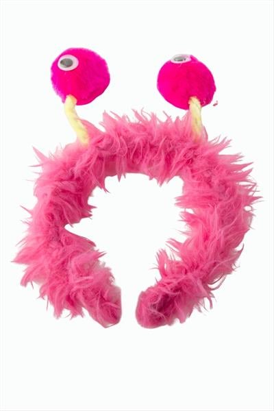 Ponpon Gözlü Tüylü Taç