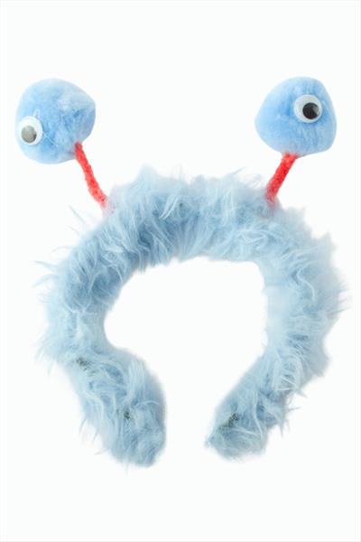 Ponpon Gözlü Tüylü Taç