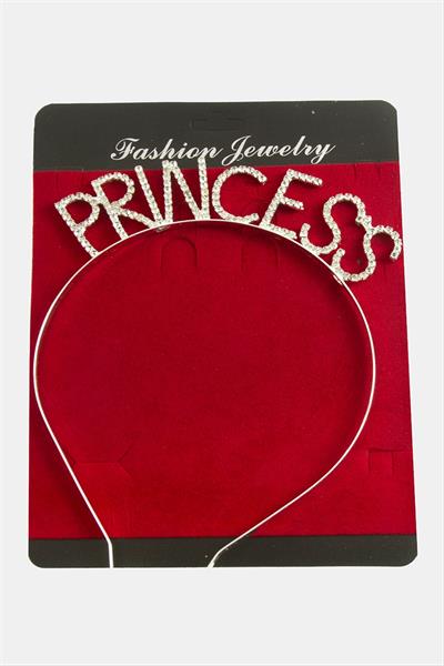 Princess Yazılı Taşlı Taç