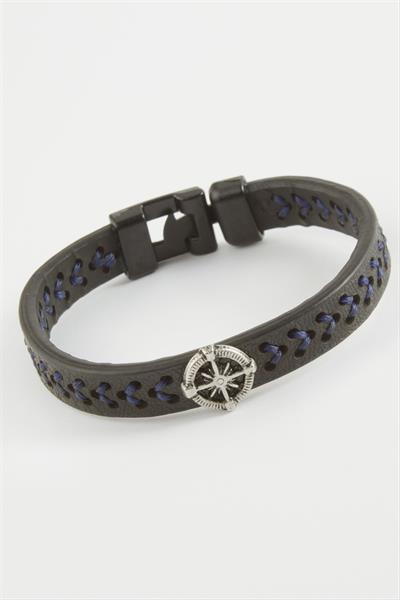 Pusula Kaliteli Suni Deri Bileklik