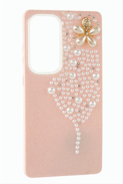 Samsung A25 Kelebek İnci Taşlı Kapak Kılıf