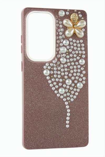 Samsung S25 ULTRA Kelebek İnci Taşlı Kapak Kılıf