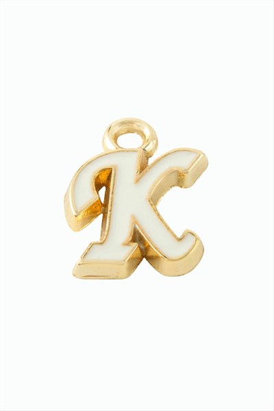 Sarı Renkli Püskül Kolye Ucu Harf