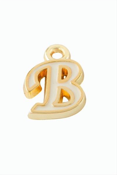 Sarı Renkli Püskül Kolye Ucu Harf