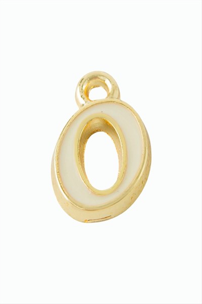 Sarı Renkli Püskül Kolye Ucu Harf