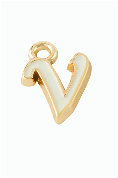 Sarı Renkli Püskül Kolye Ucu Harf