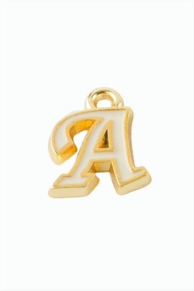 Sarı Renkli Püskül Kolye Ucu Harf