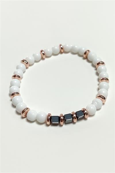 Sedef Doğaltaş Bileklik 6 mm