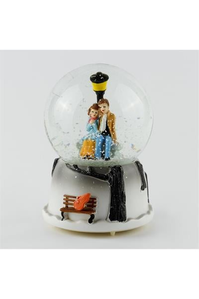 Seninle Bir Ömür Pilli Müzikli Işıklı Kar Küresi (Orta Boy)