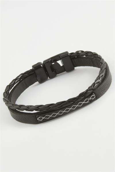 Sonsuzluk Kaliteli Suni Deri Bileklik