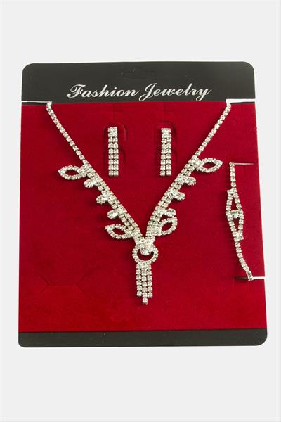 Taşlı Lüks Suyolu Set Kolye