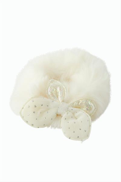 Tavşan Kulaklı Tüylü Lastikli Toka