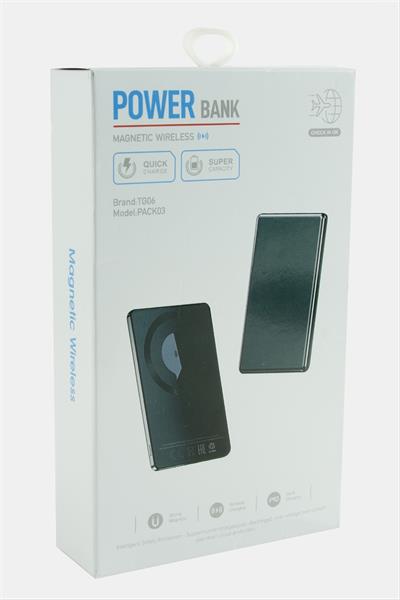 TG06 Mini Manyetik 5000 mAh Power Bank Taşınabilir Şarj Cihazı