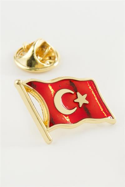 Türk Bayrağı Yaka Rozet