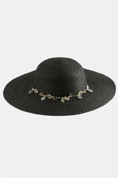 Üçgen Deniz Kabuğu Hasır Şapka